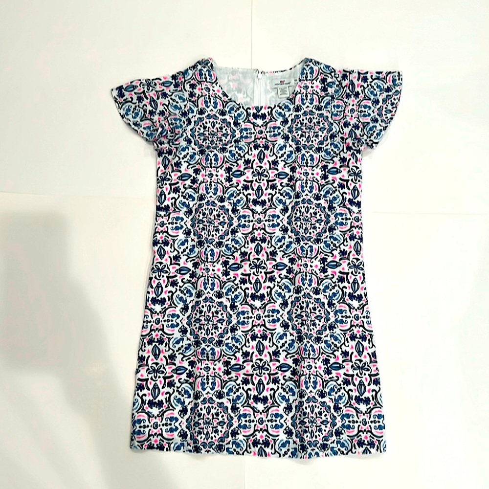 Vineyard Vines Blue and White Sheath Midi Dress